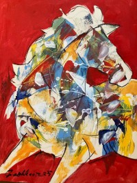 Mashkoor Raza, 19 x 17 Inch, Oil On Canvas, Abstract Painting, AC-MR-731 Mashkoor Raza, 19 x 17 Inch, Oil On Canvas, Abstract Painting, AC-MR-731